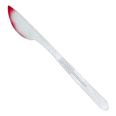 Blodig Kirurgkniv i Plast