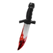 Blodig Kniv av Plast