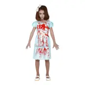 Blodig Tvillingflicka Barn Maskeraddräkt - Small