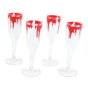 Blodiga Champagneglas