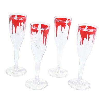 Blodiga Champagneglas