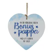 Dekorationshjärta Bonuspappa