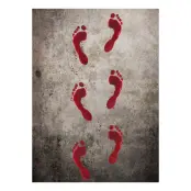 Blodiga Självhäftande Fotavtryck - 6-pack