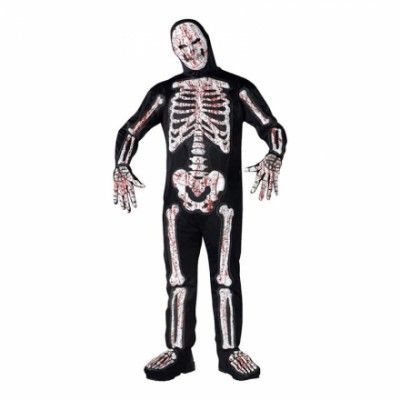 Blodigt Skelett Maskeraddräkt