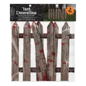 Blodigt Staket Halloween Utomhusdekoration - 2-pack