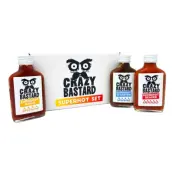 Crazy Bastard Sauce Super Hot Set - 3-pack
