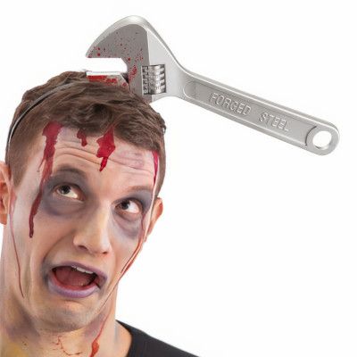 Diadem med Blodig Skiftnyckel - One size