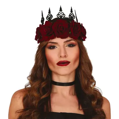 Drottningkrona med Röda Rosor