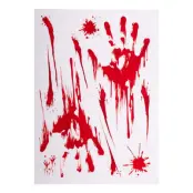 Fönsterdekoration Blodiga Händer