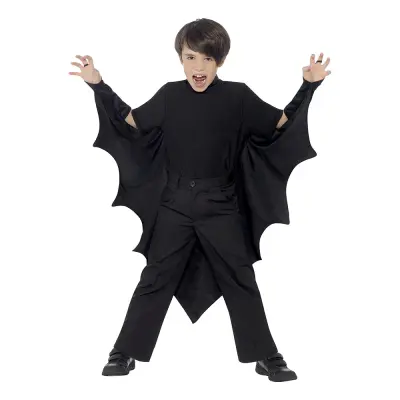 Fladdermusvingar för Barn Svarta - One size