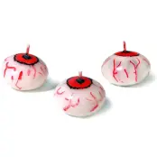 Flytande Ljus Halloween Öga 4cm 25-pack