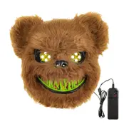 Halloween Björn LED Mask Grön