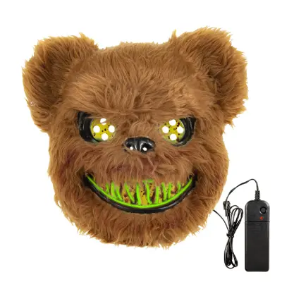 Halloween Björn LED Mask Grön