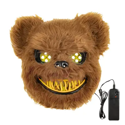 Halloween Björn LED Mask Gul