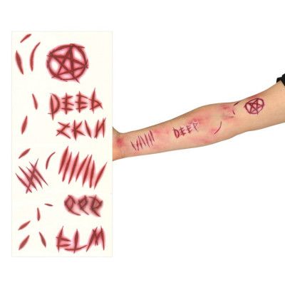 Halloween Sår Tatueringar
