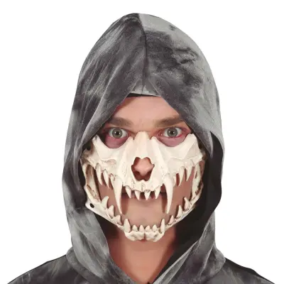 Halvmask Skelett - One size