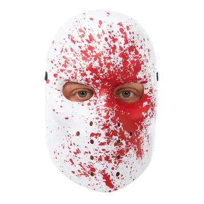 Hockeymask med Blodstänk