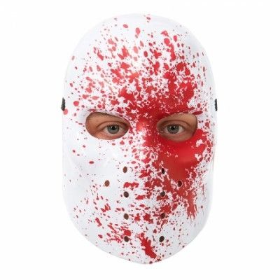 Hockeymask med Blodstänk