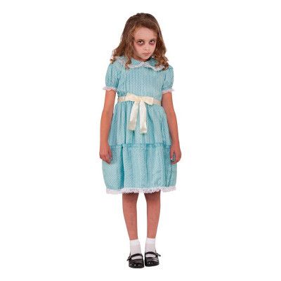 Läskig Tvilling Barn Maskeraddräkt - Large