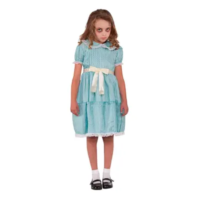 Läskig Tvilling Barn Maskeraddräkt - Large