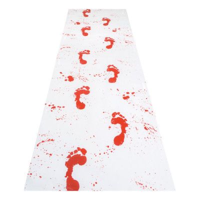 Matta med Blodiga Fotavtryck
