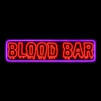 Neonskylt Blood Bar