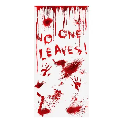 No One Leaves Droppande Blod Dörrdekoration