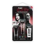 PaintGlow Fright Fest Blod & Hudfärg Kit