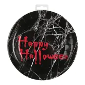 Papperstallrikar Bloody Happy Halloween