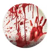 Papperstallrikar med Blod - 8-pack