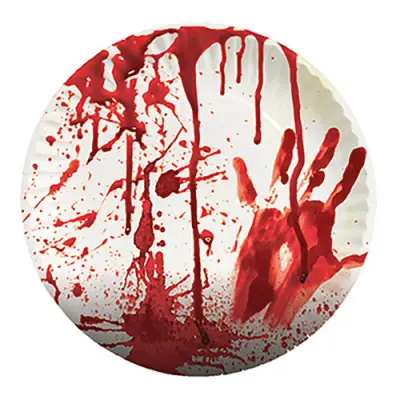 Papperstallrikar med Blod - 8-pack