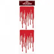 Rinnande tjockt blod till fönster