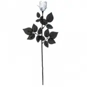 Ros vit med blodstänk - 61 cm hög