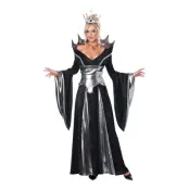 Svart Drottning Maskeraddräkt - X-Small