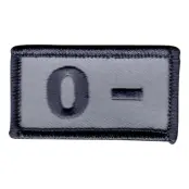 Tygmärke Blodtyp - 0-