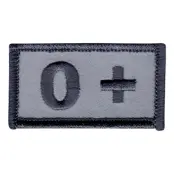 Tygmärke Blodtyp - 0+