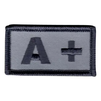 Tygmärke Blodtyp - A+