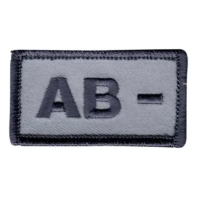 Tygmärke Blodtyp - AB-