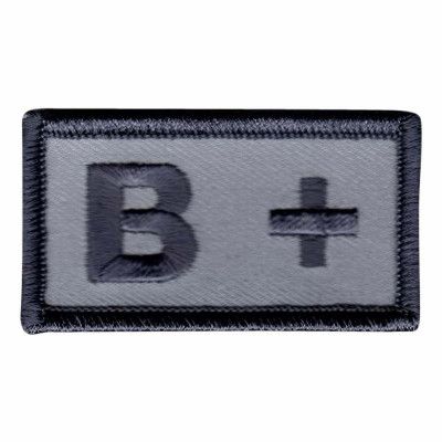 Tygmärke Blodtyp - B+