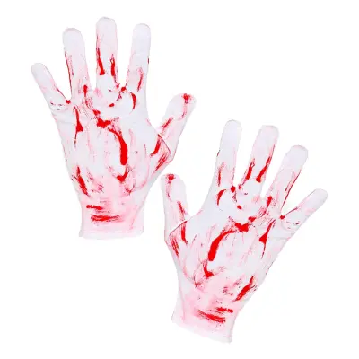 Vita Blodiga Handskar - One size