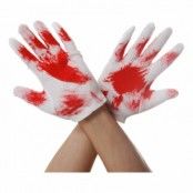 Vita Handskar med Blod