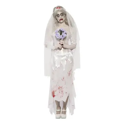 Zombiebrud Maskeraddräkt - Large