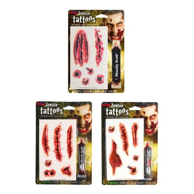 Zombietatueringar med Blod