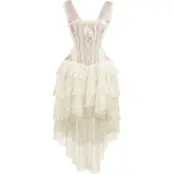 Burleska - Gothic Långklänning - Ophelie Dress - L 3XL - för Dam - rosa