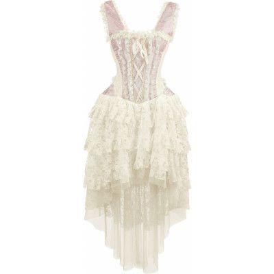 Burleska - Gothic Långklänning - Ophelie Dress - M 3XL - för Dam - rosa