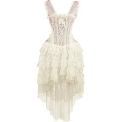 Burleska - Gothic Långklänning - Ophelie Dress - L 3XL - för Dam - rosa