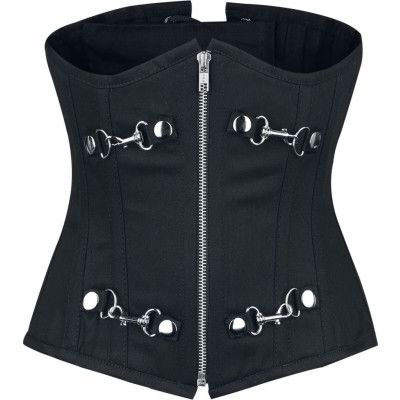 Burleska - Gothic Underbyst-korsage - Alternate - S XL - för Dam - svart