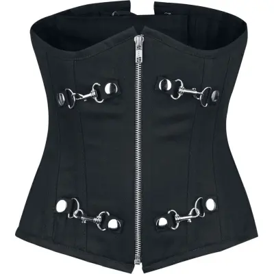 Burleska - Gothic Underbyst-korsage - Alternate - M XL - för Dam - svart