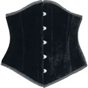 Burleska - Gothic Underbyst-korsage - Sexy Waspie Waist Cincher - S XL - för Dam - svart