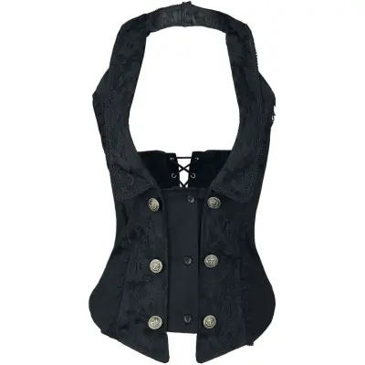 Burleska Underbyst-korsage - Melissa Waist Coat - S XL - för Dam - svart